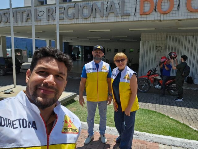 Sinttarc na Estrada: Diretoria visita Hospital Regional do Cariri