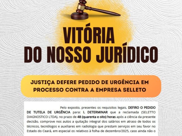 SINTTARC conquista Tutela de Urgência na Justiça do Trabalho Contra a empresa SELETTO