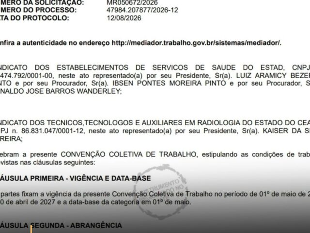 SINTTARC fecha CCT 2026/2027 com o SINDESSEC